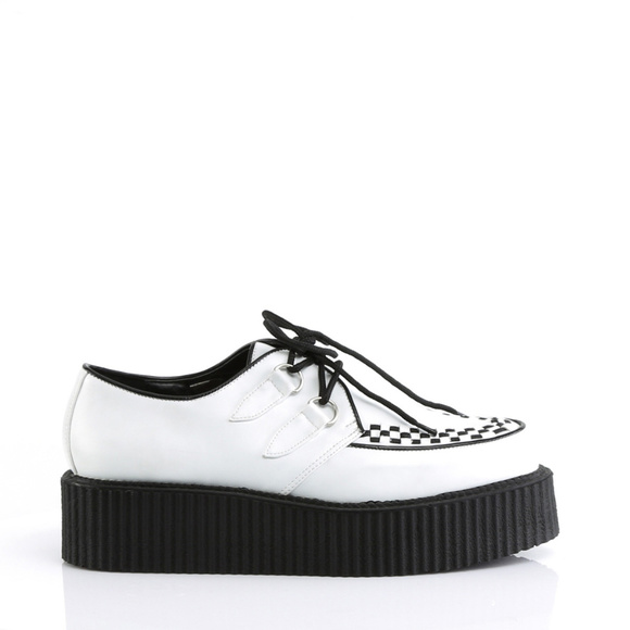 Mens Platform Gothic Lace Up Creeper Shoes - Picture 1 of 5